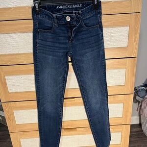 American Eagle Outfitters Blue Skinny Jeans with Stretch